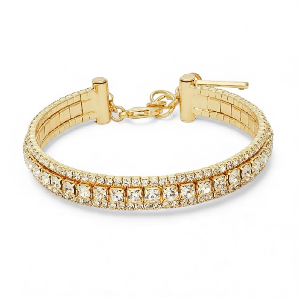 *NWT* Nine West Simulated Crystal Cuff Bracelet